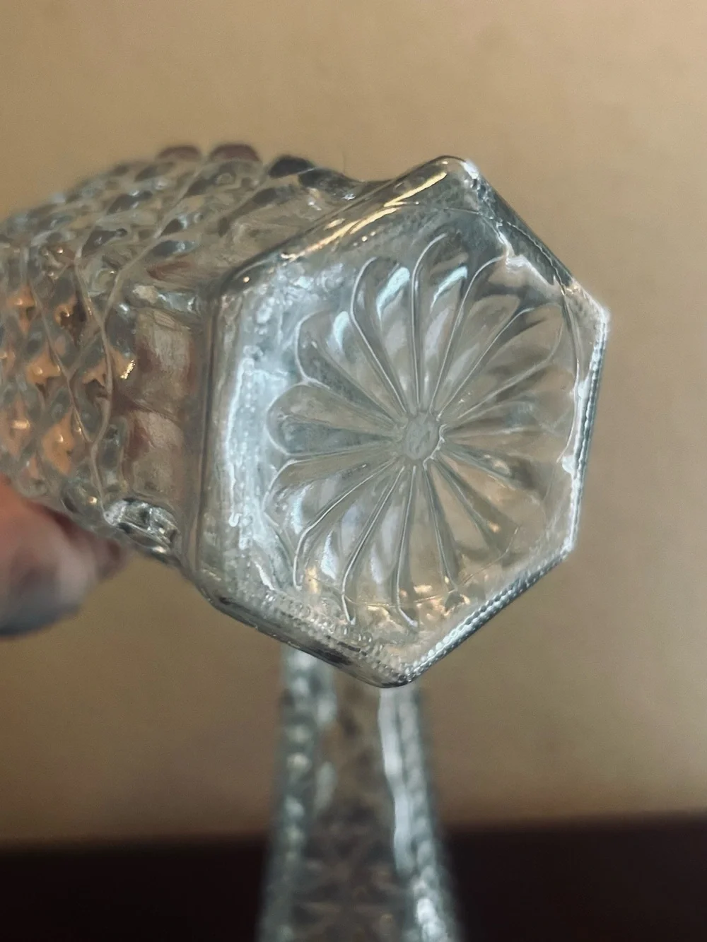 Anchor Hocking Clear Glass Diamond-Pattern Bud Vases (Set of 2)